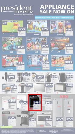President Hyper : Appliance Sale Now On (1 March - 6 March 2023), page 1