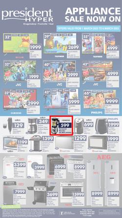 President Hyper : Appliance Sale Now On (1 March - 6 March 2023), page 1