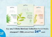 Clicks Skincare Collection Facial Masks-Each