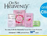 Oh So Heavenly Facial Skin Care Products-Each