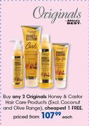 Originals Honey & Castor Hair Care Products (Excl. Coconut And Olive Range)-Each