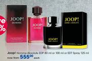 Joop Homme Absolute EDP-80ml Or 100ml Or EDT Spray-125ml Each