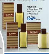 Quorum Natural Spray EDT-50ml Or 100ml Or Aftershave-Each