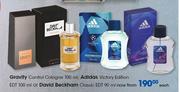 Gravity Control Cologne-100ml,Adidas Victory Edition EDT-100ml Or David Beckham Classic EDT-90ml Eac