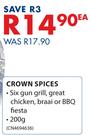 Crown Spices-200g Each