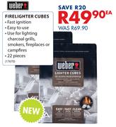 Weber Firelighter Cubes-22 Pieces Each