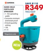 Gardena Hand Held Fertiliser Spreader-1.8Ltr