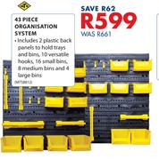 MTS 43 Piece Organisation System
