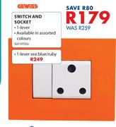 Gewiss Switch & Socket 1 Lever