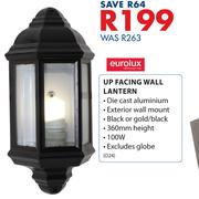 Eurolux Up Facing Wall Lantern