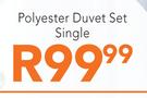 Polyester Duvet Set Single
