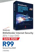 BitDefender Internet Security 2016 1 User DVD