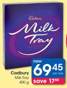 Cadbury Milk Tray-400g Per Box