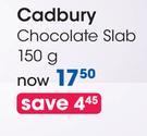 Cadbury Chocolate Slab-150g Each