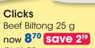 Clicks Beef Biltong-25g Each