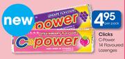 Clicks C-Power 14 Flavoured Lozenges-Per Pack