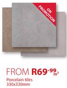 Porcelain Tiles 330x330mm-Per Sqm