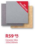 Ceramic Tiles 330x330mm-Per Sqm