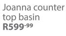 Joanna Counter Top Basin