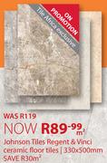 Johnson Tiles Regent & Vinci Ceramic Floor Tiles 330x500mm-Per sqm