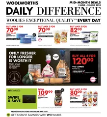 Woolworths Gauteng, Northern Cape, Limpopo, Mpumalanga, Free State & North West : Daily Difference (03 June - 23 June 2024)
