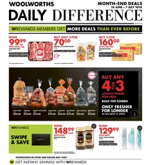 Woolworths Gauteng, Northern Cape, Limpopo, Mpumalanga, Free State & North West : Daily Difference (24 June - 07 July 2024)