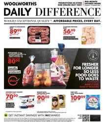 Woolworths Gauteng, Northern Cape, Limpopo, Mpumalanga, Free State & North West : Daily Difference (08 August - 21 August 2022)
