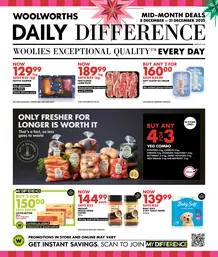 Woolworths Gauteng, Northern Cape, Limpopo, Mpumalanga, Free State & North West : Daily Difference (08 December - 21 December 2025)