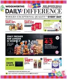 Woolworths Gauteng, Northern Cape, Limpopo, Mpumalanga, Free State & North West : Daily Difference (09 December- 22 December 2024)