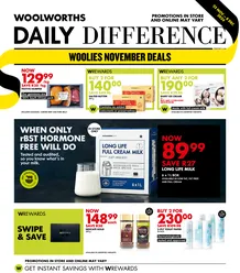 Woolworths Gauteng, Northern Cape, Limpopo, Mpumalanga, Free State & North West : Daily Difference (25 November - 08 December 2024)