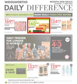 Woolworths Gauteng, Northern Cape, Limpopo, Mpumalanga, Free State & North West : Daily Difference (25 March - 07 April 2024), page 1