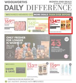 Woolworths Gauteng, Northern Cape, Limpopo, Mpumalanga, Free State & North West : Daily Difference (25 March - 07 April 2024), page 1