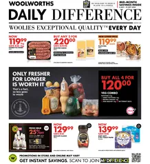 Woolworths Gauteng, Northern Cape, Limpopo, Mpumalanga, Free State & North West : Daily Difference (06 July - 19 July 2026)