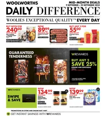 Woolworths Gauteng, Northern Cape, Limpopo, Mpumalanga, Free State & North West : Daily Difference (09 September - 22 September 2024)