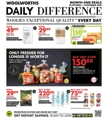 Woolworths Gauteng, Northern Cape, Limpopo, Mpumalanga, Free State & North West : Daily Difference (20 October - 02 November 2025)