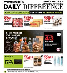 Woolworths Gauteng, Northern Cape, Limpopo, Mpumalanga, Free State & North West : Daily Difference (22 January - 04 February 2024)