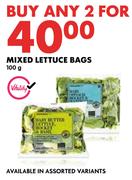 Mixed Lettuce Bags-For Any 2 x 100g