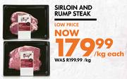 Sirloin And Rump Steak-Per Kg Each