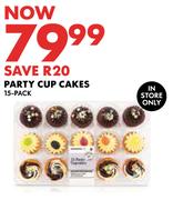 Party Cup Cakes-15 Pack