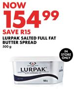 Lurpak Salted Fat Butter Spread-500g