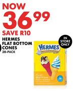 Hermes Flat Bottom Cones 28 Pack