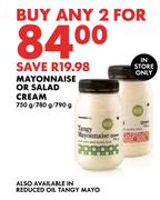 Mayonnaise Or Salad Cream-For Any 2 x 750g/780g/790g