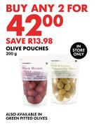 Olives Pouches-For Any 2 x 200g