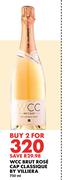 WCC Brut Rose Cap Classique By Villiera-For 2 x 750ml