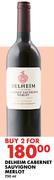 Delheim Cabernet Sauvignon Merlot-For 2 x 750ml