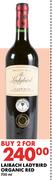Laibach Ladybird Organic Red-For 2 x 750ml