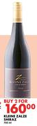 Kleine Zalze Shiraz-For 2 x 750ml