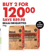 Braai Briquettes-For 2 x 5Kg