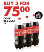 Coca Cola Regular-For 3 x 2L