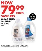 W.Lab Auto Laundry Liquid-1.5L Each